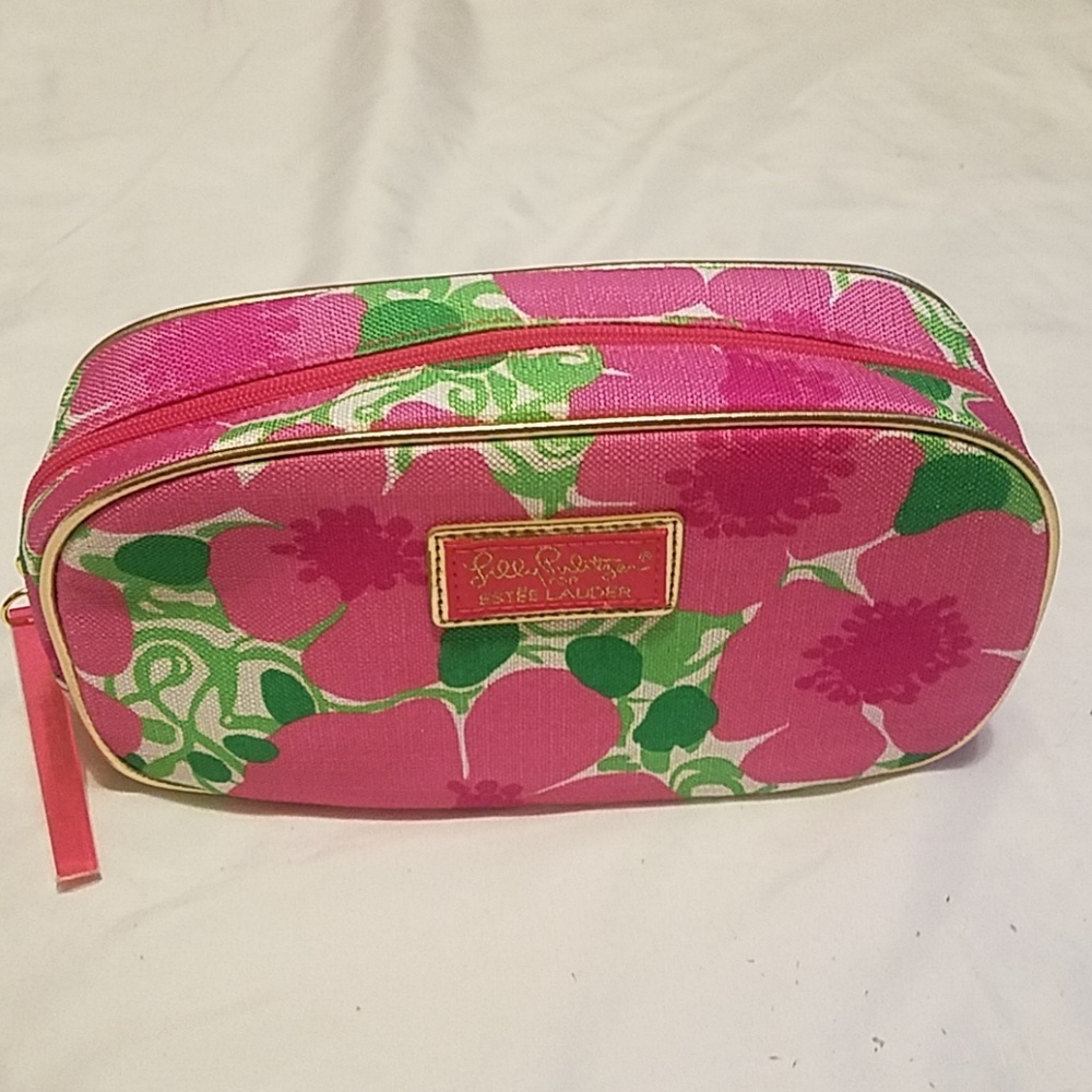 Lilly pulitzer for estee lauder make up bag.